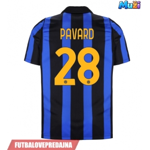 Lacne Muži Futbalové dres Inter Milan Benjamin Pavard #28 2026-27 Krátky Rukáv - Domáci
